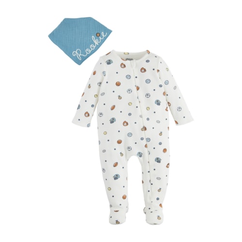 Sports Baby Sleeper And Bib Set | Mud Pie