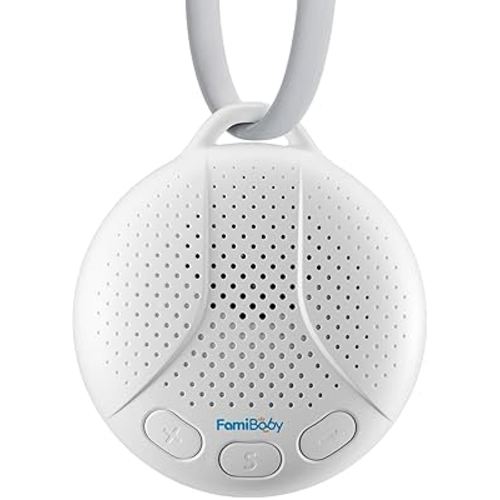 Portable Sound Machine for Baby - White Noise Machine with Night Light for Nursery | 16 Soothing Sounds | Shush | Travel | Registry Gift | Sleep Soother | Baby Shower