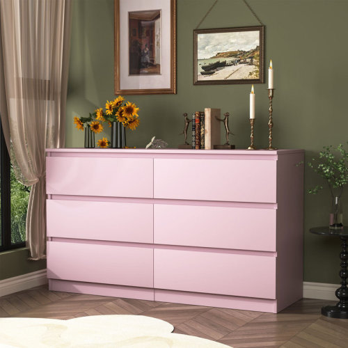 Wade Logan® Bisset 6 - Drawer Dresser & Reviews | Wayfair