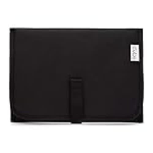 Comfy Cubs Portable Diaper Changing Pad – Waterproof (Solid Black, Compact)
