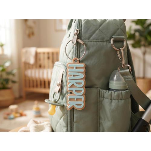 Diaper Bag Tag Personalized Nametag Daycare Label Diaper Bag Name Baby Shower Favor Custom Name Tag for New Mom Gift Stroller Tag