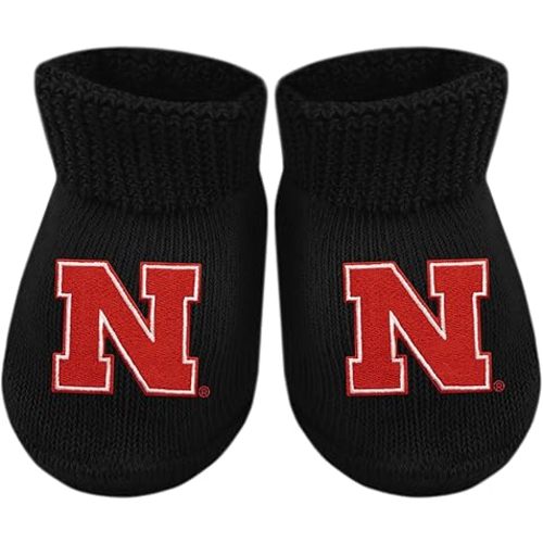 Creative Knitwear College Baby Bootie Sock - Team Logo, Multiple Colors, for Boys & Girls (Newborn - 6 Months)