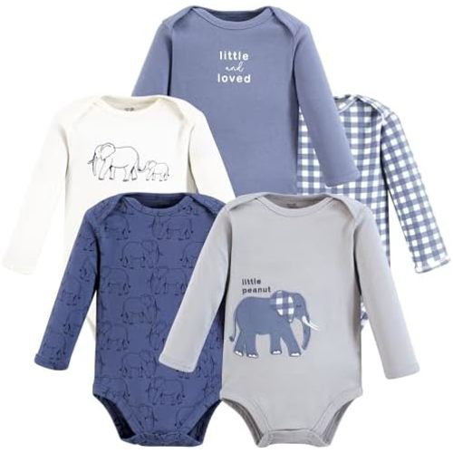 Touched by Nature Unisex Baby Organic Cotton Long-Sleeve Bodysuits