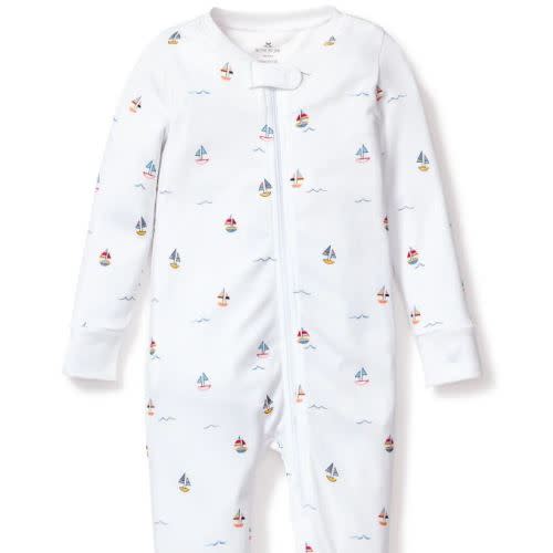 Baby's Pima Romper in Bateau