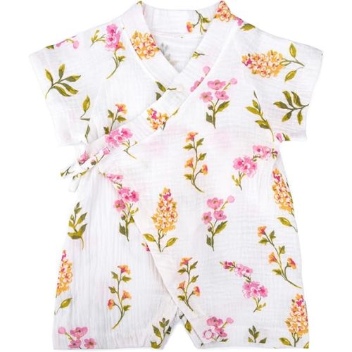 Kimono Robe Newborn Cotton Yarn Robe Baby Romper Infant Japanese Pajamas…