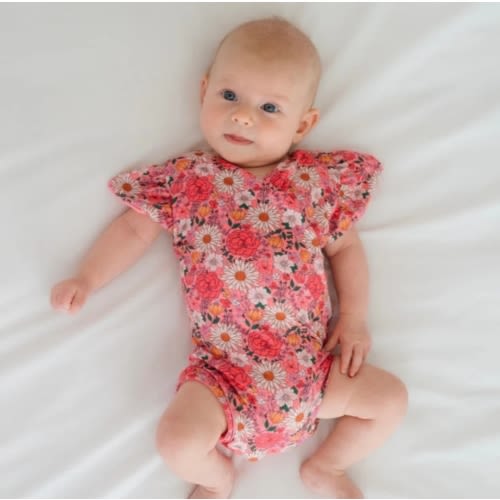 FLUTTER SLEEVE WINGED BODYSUIT