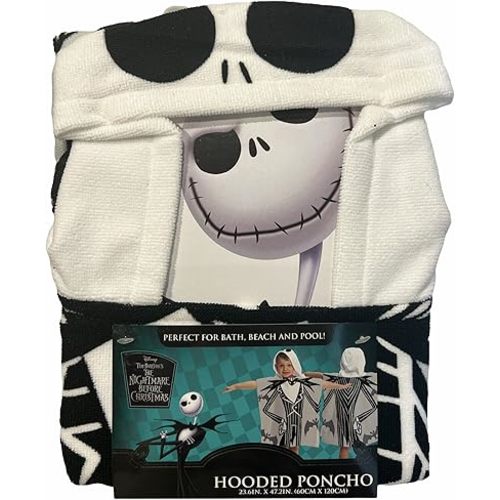 Disney The Nightmare Before Christmas Kids Bath/Beach/Pool Hooded Poncho