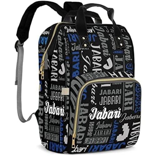 Custom Name Boy Baby Bags, Nylon Personalized Diaper Bag Backpack for Baby Boy Mom, Large Capacity, Waterproof, Multifunctional, Adjustable Shoulder Straps