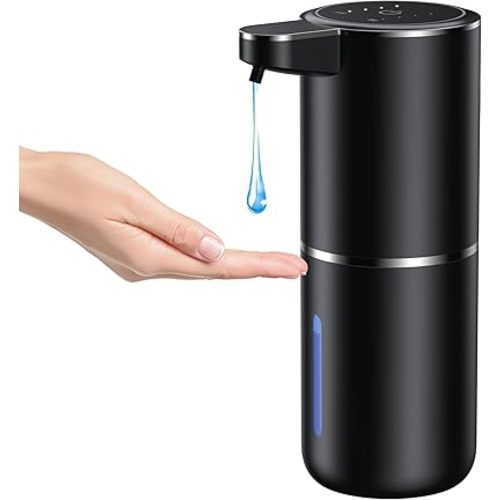 Automatic soap Dispenser touchless Automatic Liquid Soap Dispenser 4 Adjustable Soap Dispensing Levels Wall Mount for Kitchen and Bathroom