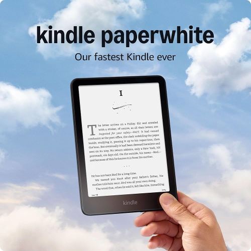Amazon Kindle Paperwhite 16GB (newest model) – Our fastest Kindle ever, with new 7" glare-free display, and weeks of battery life – Without lockscreen ads – Black