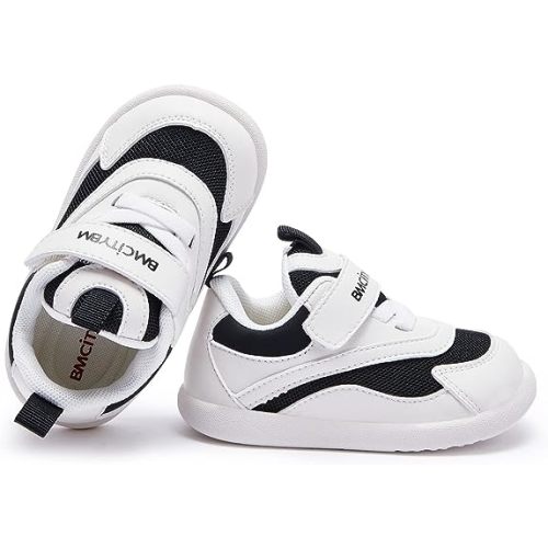 Baby Shoes Boy Girl Infant Sneakers Non-Slip First Walkers - 3 Black - 18-24 Months Toddler