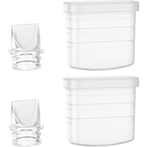 Paruu P10 Duckbill Valves & Silicone Diaphragm, P10 Original Breast Pump Parts, Wearable Breast Pump Replacement Accessories, 2 Pack Set