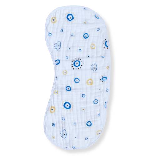 Evil Eye Muslin Burp Cloth Bib