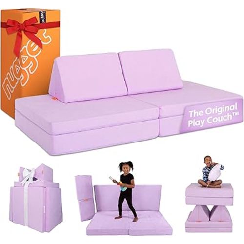 Nugget - The Original Play Couch for Kids - Modular Foam Children's Sofa for Playroom, Imagination, & Creative Open Ended Play - Washable & Convertible Playroom Furniture, Moonshot