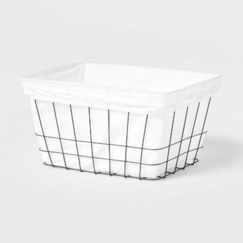 1bu Flexible Diamond Round Laundry Basket Gray - Brightroom™
