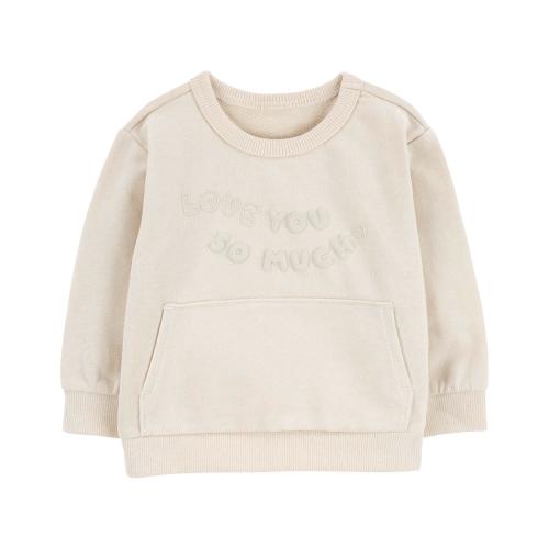 Baby Love You So Much Pullover - 9M - Style,Khaki