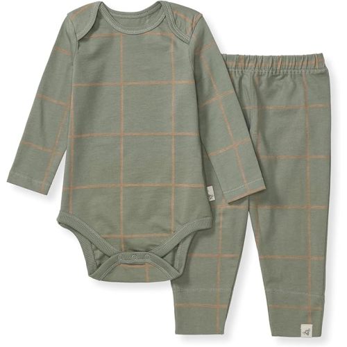Burt's Bees Baby baby-boys Bodysuit and Pant Set, 100% Organic Cotton