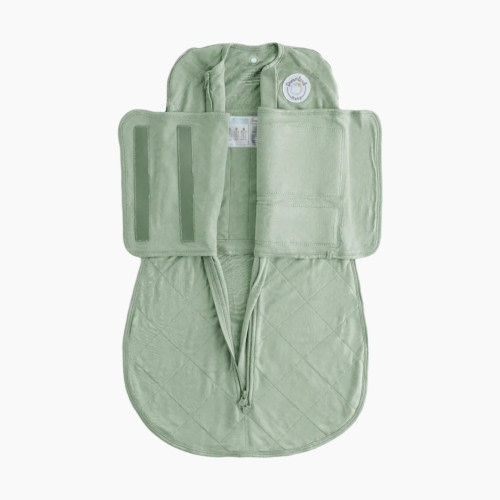 Dreamland Baby Co. Bamboo Classic Swaddle (Non-weighted) - Sage Green, 0-6 Months