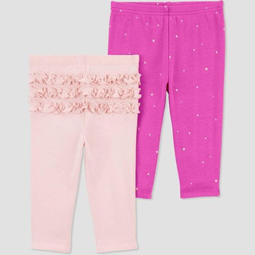 Carter's Just One You® Baby Girls' 2pk Ruffle Pants - Pink, Size: 3M