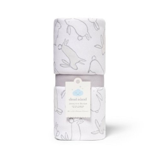 Jersey/Faux Fur Blanket - Cloud Island™ Bunnies