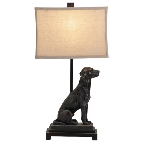 Crestview Collection Kipp Dog Accent Lamp in Bronze
