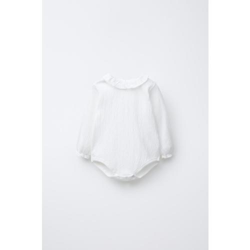 TEXTURED BODYSUIT - Oyster-white | ZARA United States