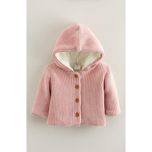 Fleece Lined Hooded Cardigan, 3M