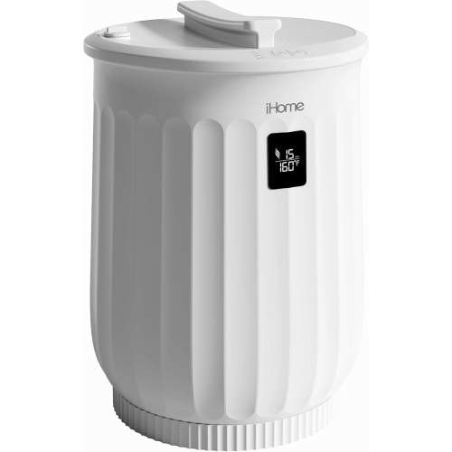 iHome 20L Luxury Full Sized Plastic Finish Towel Warmer Bucket with Adjustable Time Settings, 400W