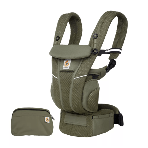 (Olive Green) Ergobaby Omni Breeze All Carry Positions Breathable Mesh Baby Carrier