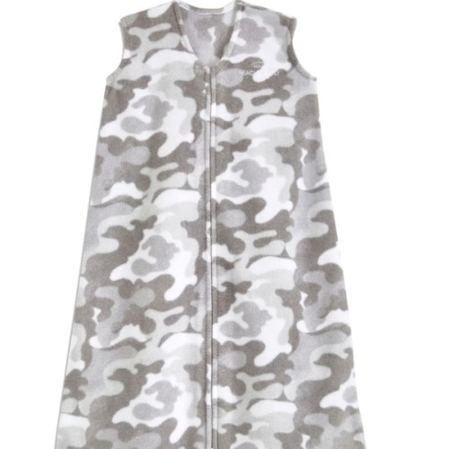 Camo Sand + Stone Micro-Fleece Wearable Baby Blanket - size medium