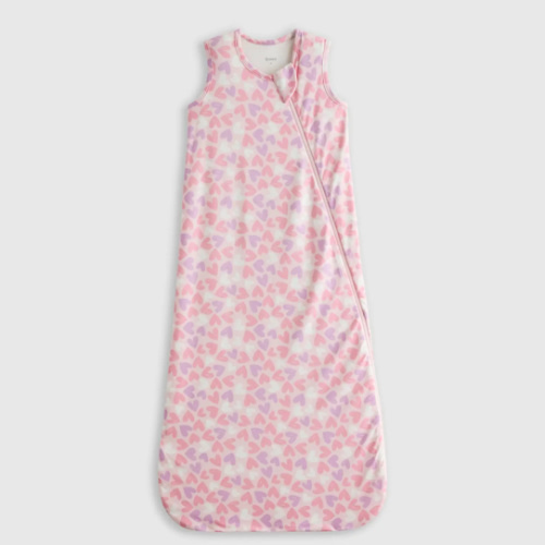Bamboo Sleep Bag 1.0 TOG in Lavender Hearts