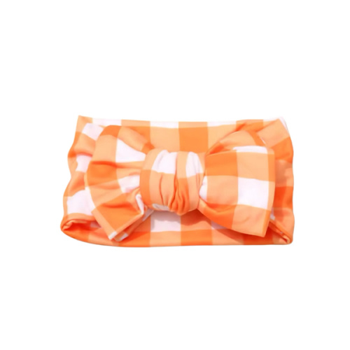 Orange and White Gingham Headband – Little Josie's