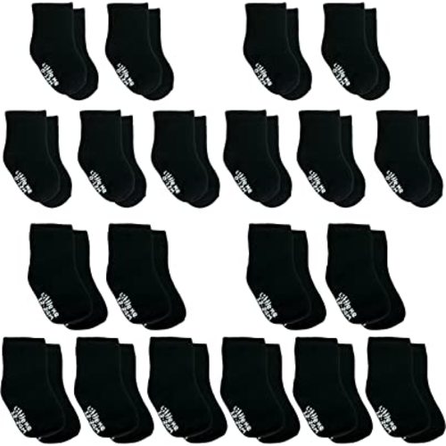 20-Pack Newborn Baby Infant & Toddler Unisex Socks, For Baby Girl or Boy, 0-12 & 12-24 Months, Assorted Size Pack