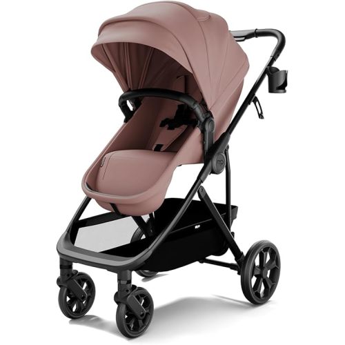 Mompush Wiz Pro 2-in-1 Baby Stroller, Full-Size All-Terrain Premium Stroller with Newborn Mode and Reversible Seat, Snack Tray Included, Large UPF 50+ Canopy & Storage Basket
