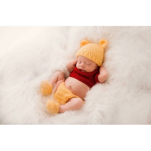 Crochet inspired by Winnie the Pooh Set - Available (Newborn - 6 months)
, 
              Newborn Set