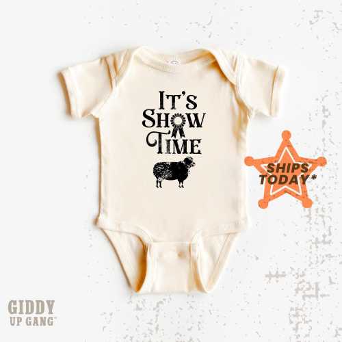 Sheep Baby Bodysuit - It's Show Time - Rancher Onesie® Brand ( GM12160 )