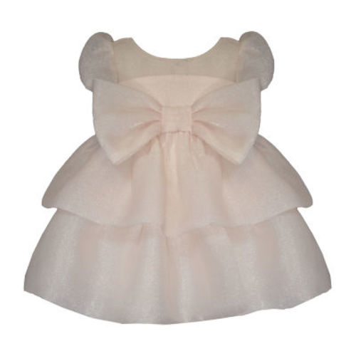 Bonnie Jean Baby Girls Short Sleeve Puffed Sleeve Flower Girl Empire Waist Dress