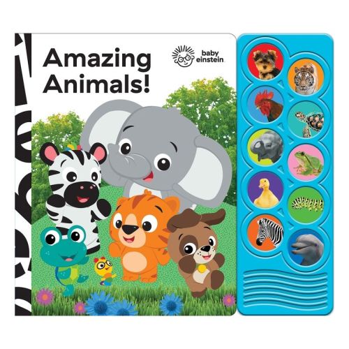 Baby Einstein Amazing Animals 10 Button Sound Book (Board Book)