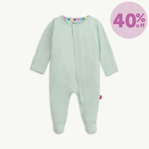 sea foam RightFit™ magnetic parent favorite footie – Magnetic Me