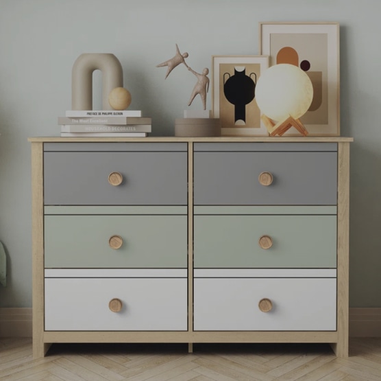 Wade Logan® Bustillo 46.1'' W kids 6 -Drawer Dresser & Reviews | Wayfair