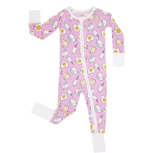 Little Sleepies Zipper Pajamas for Baby Boys & Baby Girls, Toddler Pajamas, Snug Fit, 2-Way Zipper