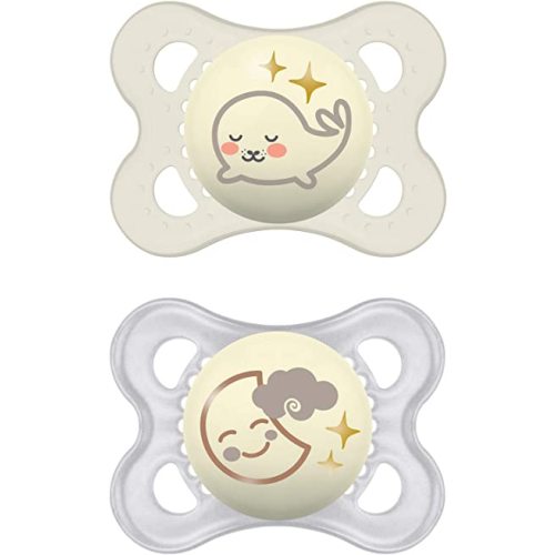 Night Pacifier for 0-6 months (2 pack), Unisex