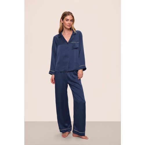 Inez Washable Silk Long PJ Set