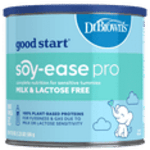 Good Start | Dr. Brown's Soy-ease Pro Baby Formula Powder, for Sensitive Tummies, Dairy Free and Lactose Free for Fussiness and Gas, Non-GMO, 20 oz