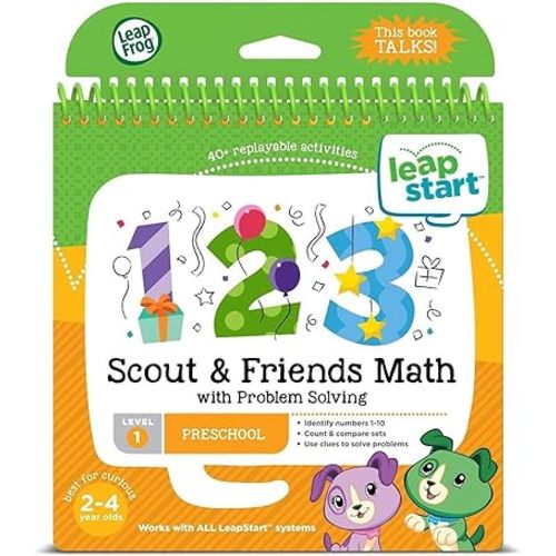 LeapFrog LeapStart Preschool Activity Book: Scout & Friends Math and Problem Solving