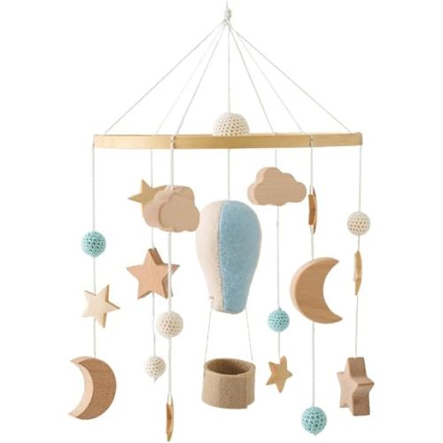 Nursery Decorations Crib Mobile Baby Mobile for Crib - Felt Balloon Mobile Boho Nursery Decor - Mobile for Bassinet - Nursery Mobiles Pendant for Nursery and Ceiling Decoration