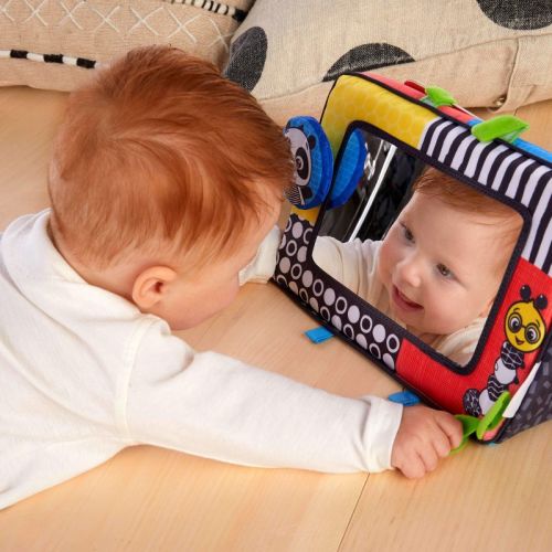 Baby Einstein Black White and Bright Floor Mirror: Shapes and Colors, Patterns, Illustrated Animals