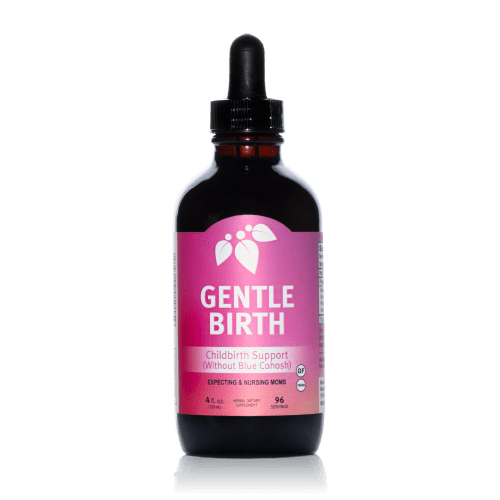 Mountain Meadow Herbs Gentle Birth for Birth Prep/Labor Prep, Fast Acting Liquid Herbal Extract for Childbirth Support w/o Blue Cohosh or Red Raspberry- 4oz