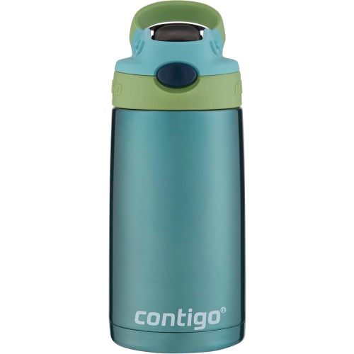 Contigo Kids Straw Stainless Steel Water Bottle with AUTOSPOUT Lid 13oz Ocean