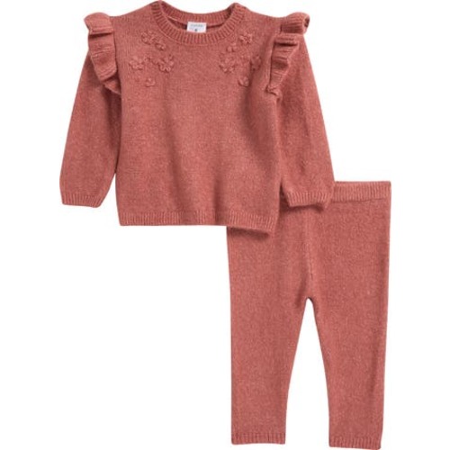 Ruffle Accent Sweater & Leggings Set